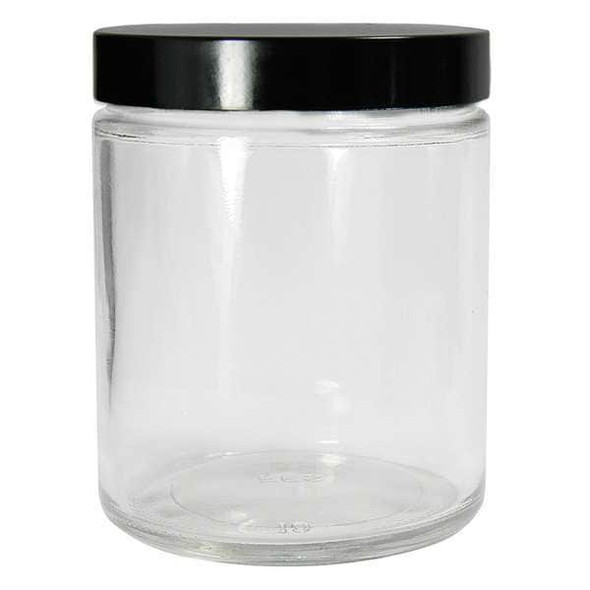 Qorpak Jar,240 mL,137 mm H,Clear,PK24 GLC-01656 Qorpak Jar,240 mL,137 mm H,Clear,PK24 GLC-01656
