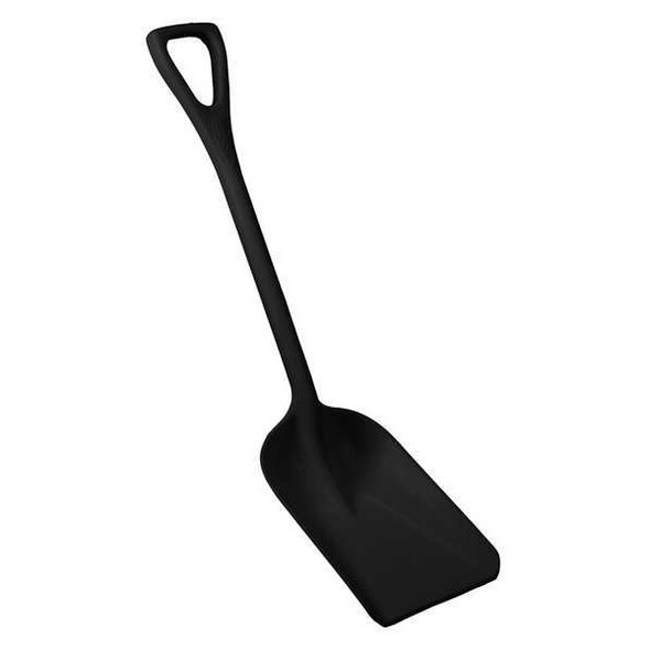 Hygienic Square Point Shovel, Polypropylene Blade, 23 1/2 in L, Black