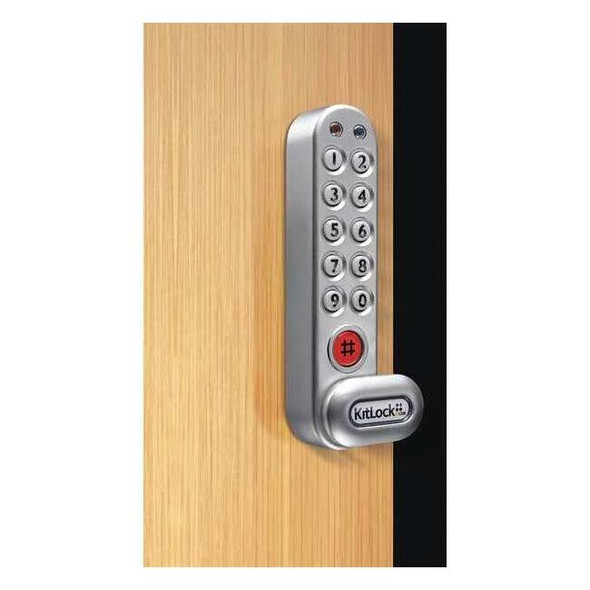 Codelocks Elect Keyless Lock,Keypad,5 3/8 in H KL1007SG