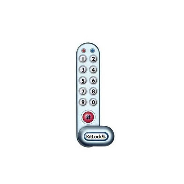 Codelocks Elect Keyless Lock,Keypad,1 5/16 in H KL1006KIT-SG