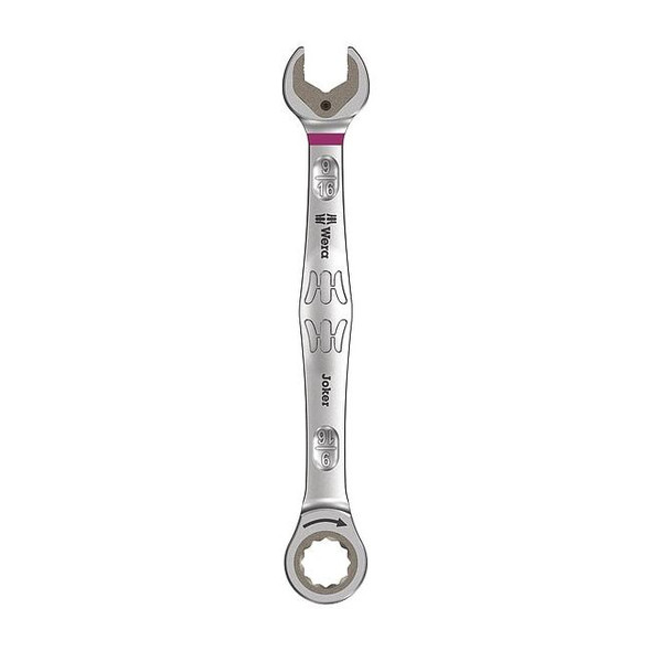 Wera Ratcheting Wrench,Head Size 9/16 in. 05073284001