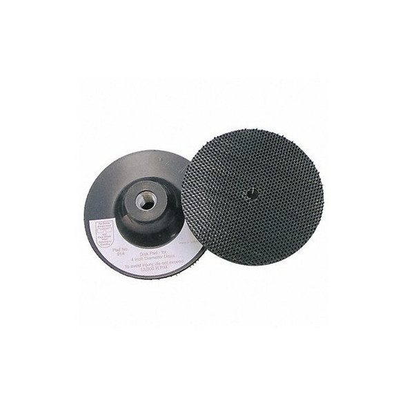 3m Hook-and-Loop Disc Backup Pad, 4 in Dia, No Hole, 914 914