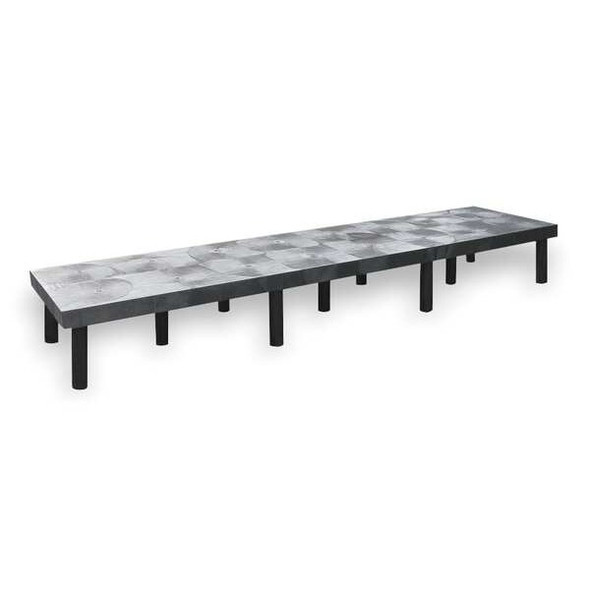 Structural Plastics Dunnage Rack,2250 lb.,HDPE,96 W x 24 D DT9624 Structural Plastics Dunnage Rack,2250 lb.,HDPE,96 W x 24 D DT9624