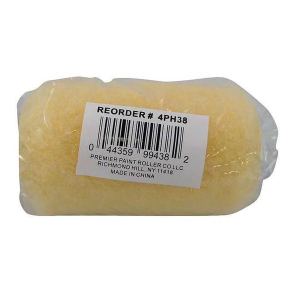 Premier 4" Paint Roller Cover, 3/8" Nap, Polyester 4PH38