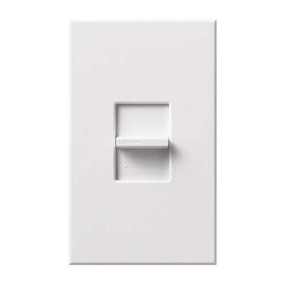 Lutron Lighting Dimmer, Slide, 1-Pole, White NTSTV-DV-WH