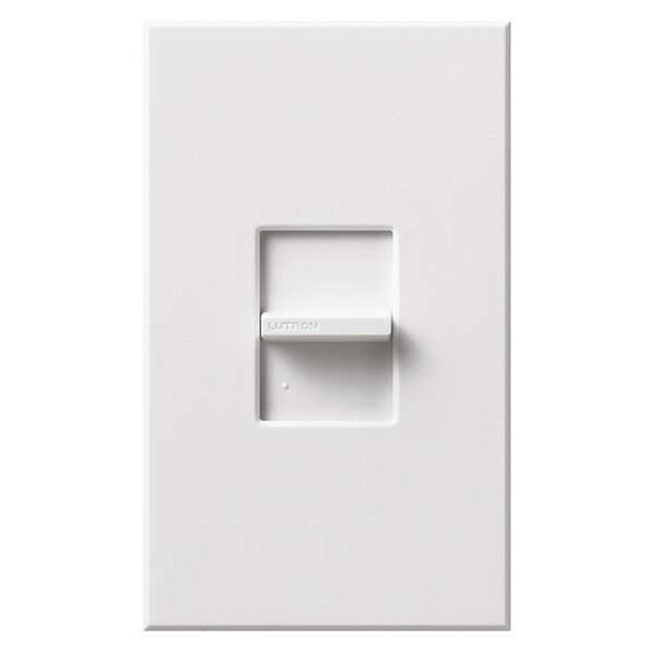 Lutron Lighting Dimmer, Slide, 1-Pole, White NTSTV-DV-WH