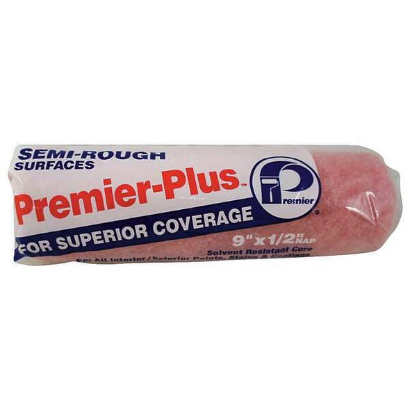 Premier Paint Roller Cover,9"L,1/2"Nap,Polyester 937 Premier Paint Roller Cover,9"L,1/2"Nap,Polyester 937