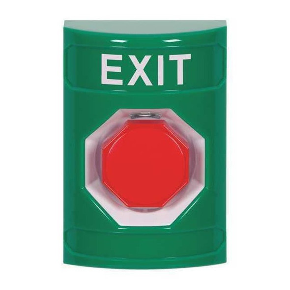 Safety Technology International Exit Push Button,Green,Polycarbonate SS2105XT-EN