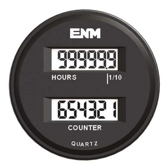 Enm Hour Meter/ Counter,6 Digits,LCD T39FC48