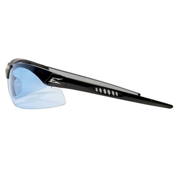 Zorge G2, Safety Glasses, Anti-Scratch, Light Blue Lens, Black Frame, Half-Frame