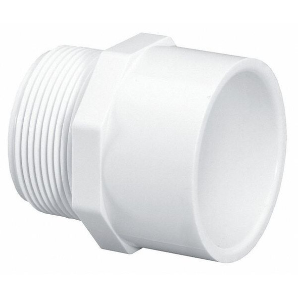 Manufacturer Varies PVC Male Adapter, MNPT x Socket, 1 in Pipe Size 436010BC