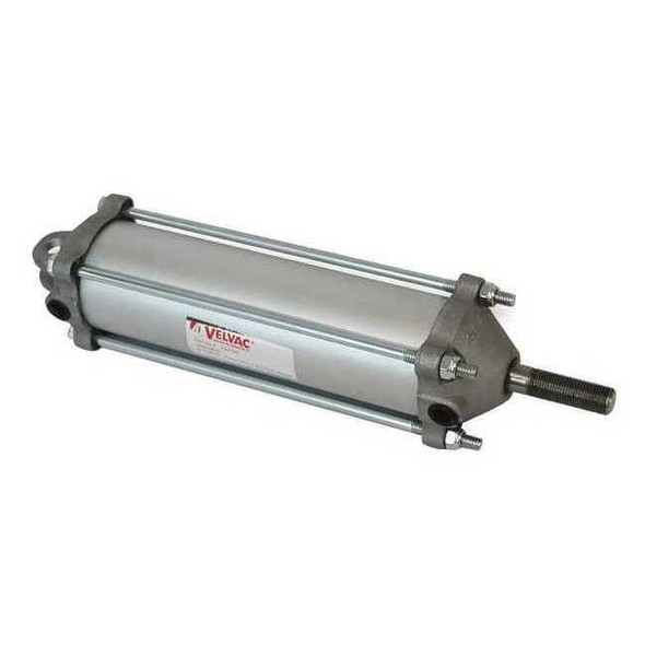 Air Cylinder, 2 1/2 in Bore, 6 in Stroke, Single Acting, Aluminum .