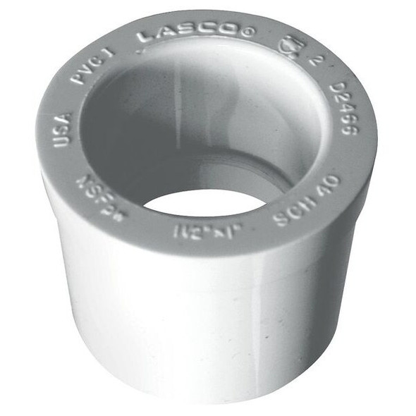 Manufacturer Varies Reducing Bushing, 1 1/2 x 1 1/4 in, PVC 437212