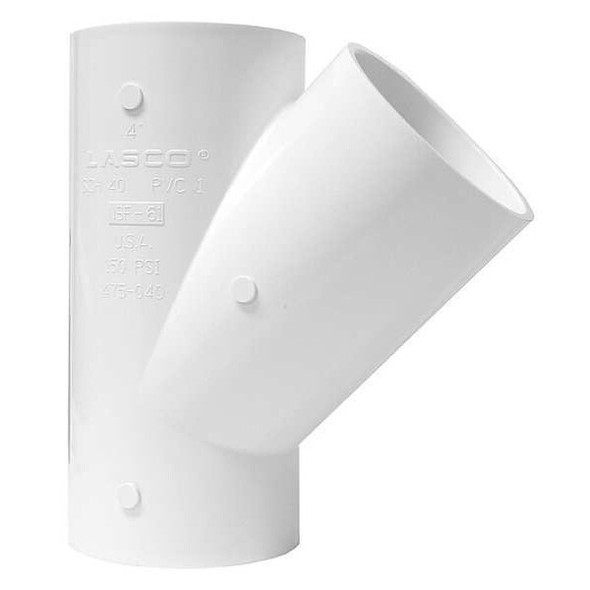 Manufacturer Varies Wye, 4 in Pipe Size, Schedule 40, Socket 475040