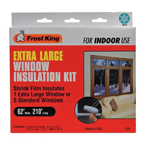 Frost King Window Insulation Kit, Extra Large, 62" x 210" V75H