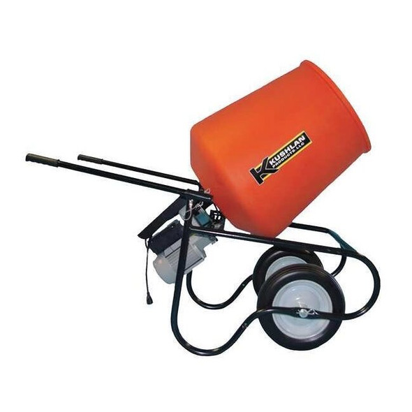Kushlan Products Wheelbarrow Mixer,3.5 cu ft,115V,3/4HP 350DD