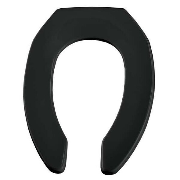 Bemis Toilet Seat, Blk, 14.25 in W, 2.375 in H 1955SSCT 047