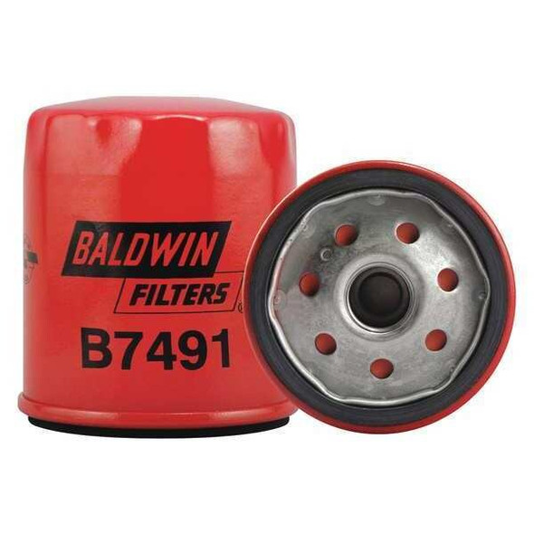 Baldwin Filters Oil Filter, Spin-On, 3-17/32"x3"x3-17/32" B7491