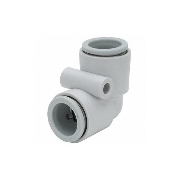 Push-Fit Elbow Fitting, Push-to-Connect x Push-to-Connect, 12mm Tube OD, Plastic