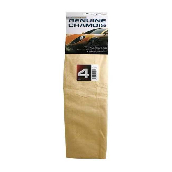 Autospa Sheepskin Full Skin Chamois,4 Sq. ft., Beige 40204AS