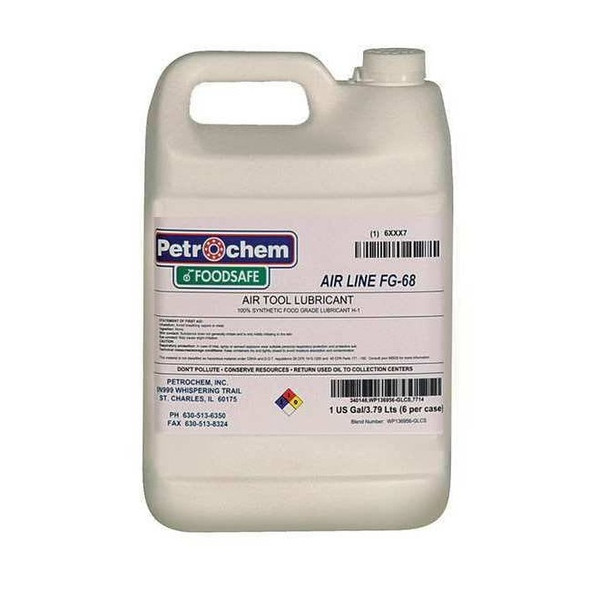 Petrochem Food Grade Synthetic Lubricant, 1 Gal. FOODSAFE AIRLINE TOOL FG-68-001