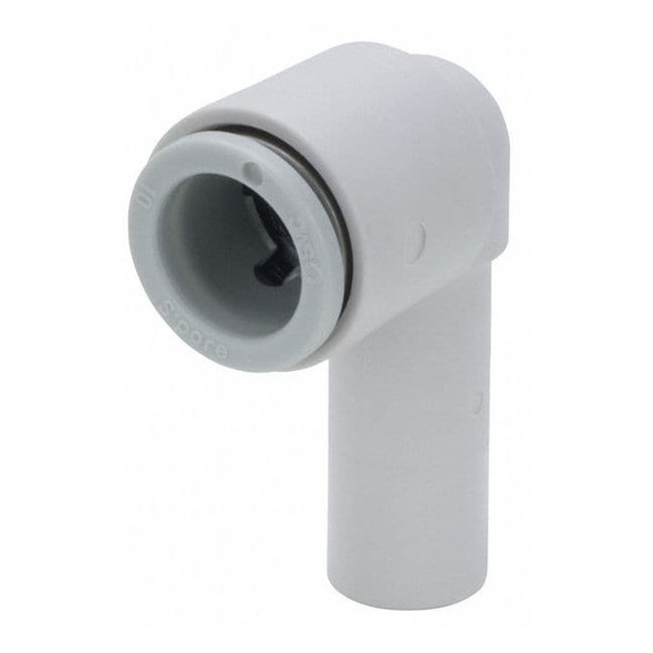 Push-Fit Elbow Fitting, Push-to-Connect x Push-to-Connect, 12mm Tube OD, Plastic