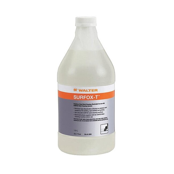 Walter Surface Technologies Weld Cleaning Electrolyte, 1.5 L, Bottle 54A005