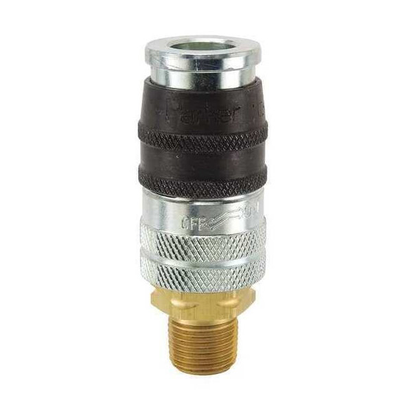 Parker Quick Connect,Socket,3/8" Body,3/8"-18 EZ-371-6MP