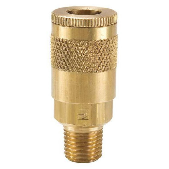 Parker Coupler Body,Brass,MNPT,3/8 In. Pipe B14