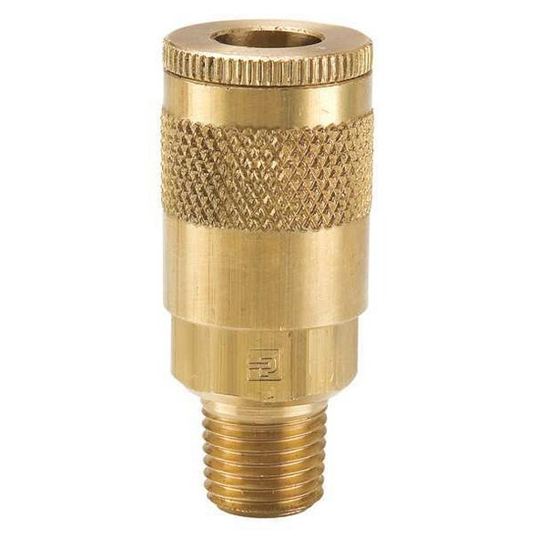 Parker Coupler Body,Brass,MNPT,3/8 In. Pipe B14