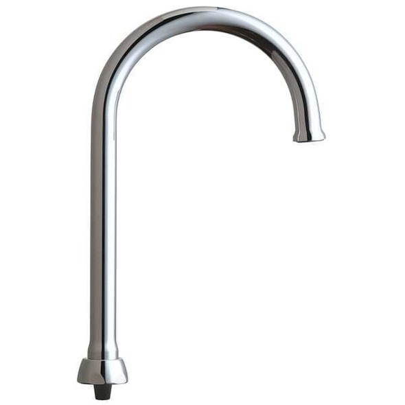 Chicago Faucet Gooseneck Spout, Brass GN2FCJKABCP