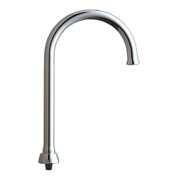 Chicago Faucet Gooseneck Spout, Brass GN2FCJKABCP