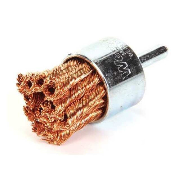 Weiler Knot Wire End Wire Brush, Bronze, 1-1/8" 93803