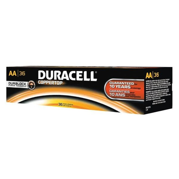 Duracell Battery,Alkaline,AA,Premium,PK36 mn15p36