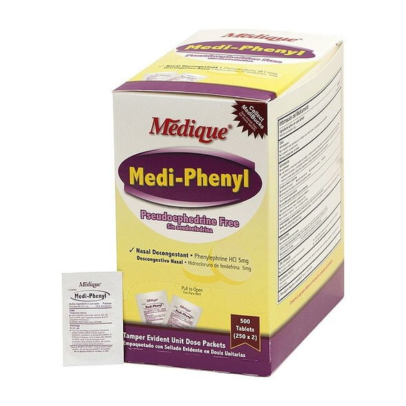 Medi Phenyl Sinus/Allergy Reliever,5mg,PK500 20513