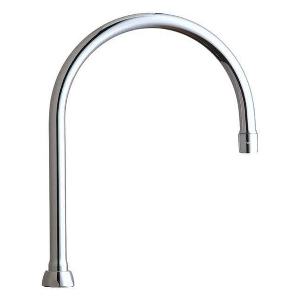 Chicago Faucet Gooseneck Spout, Brass GN8AE3JKABCP