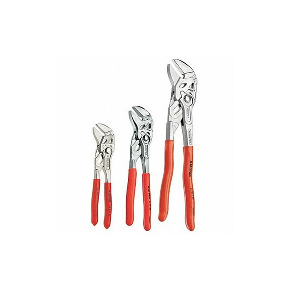 Knipex 3 Piece Plier Wrench Set Ergonomic Handle 9K 00 80 45 US