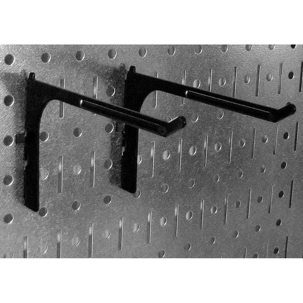 Pegboard Panel, Round 1/4 in Holes, 1 in Hole Spacing, 32 in H x 96 in W x 3/4 in D, Gray