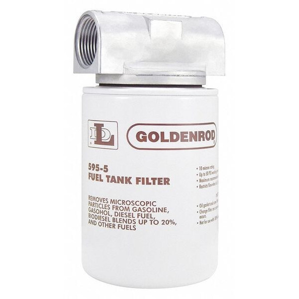 Goldenrod Fuel Filter,4 x 7-1/2 In 595