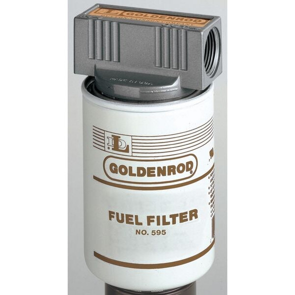Goldenrod Fuel Filter,4 x 7-1/2 In 595
