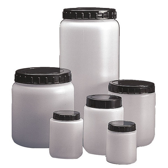 Dynalon HDPE CYLNDRCL JAR W/CAP 120ML,PK10 226415-0120