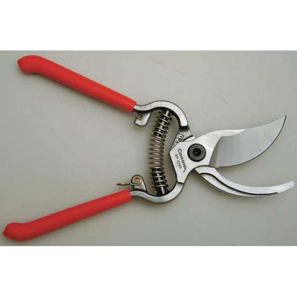 Pruner, Bypass Blade, 3/4 in Cut Cap, Forged Steel Alloy 2-3/4 in L Blade, Rubber Grip