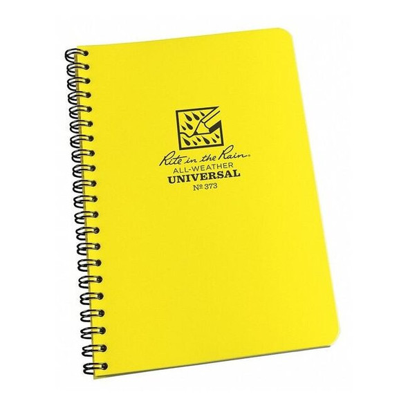 Rite in the Rain All Weather Notebook,Univ Grid,4-5/8x7in 373
