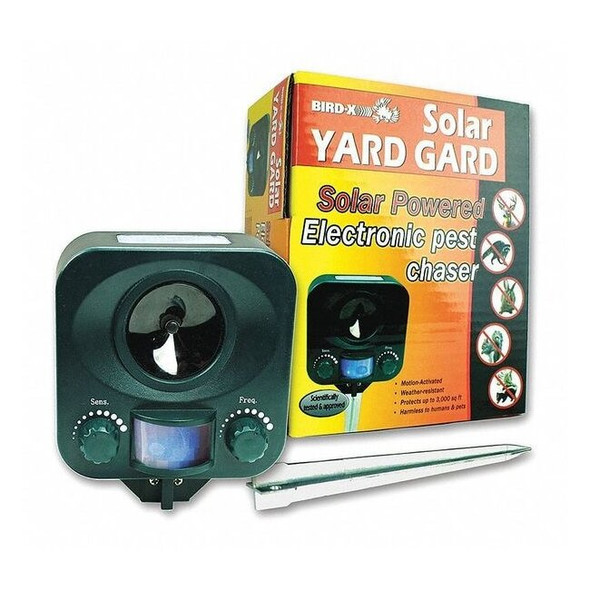 Bird-X Ultrasonic Animal Repeller,IR Sensor YG-SOLAR