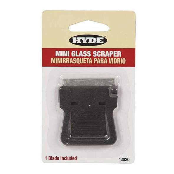 Hyde Glass Scraper, Flexible, 1-1/2", Steel 13020