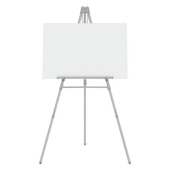 Quartet Portable Telescoping Easel, Heavy-Duty, Silver 55EX