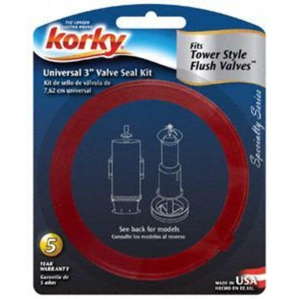 Korky Flush Valve Seal Kit, 3 In, Fits Korky 435BP