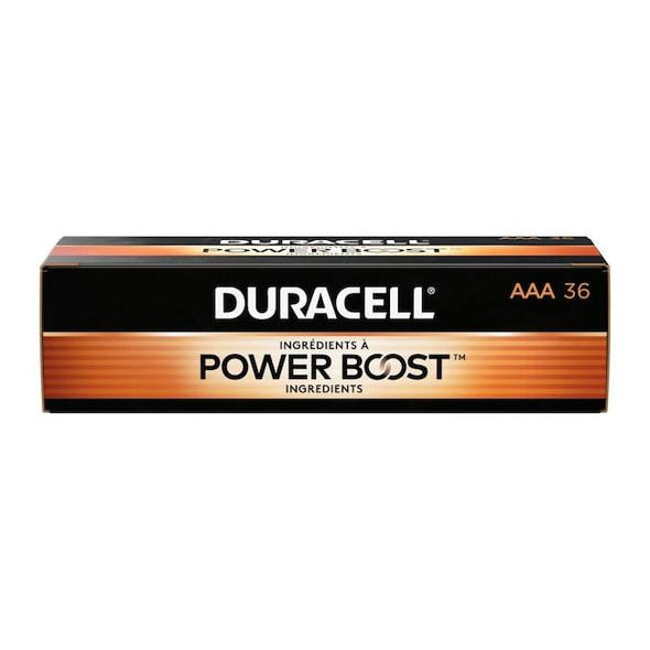 Duracell Coppertop AAA Alkaline Battery, 1.5V DC, PK36 MN24P36