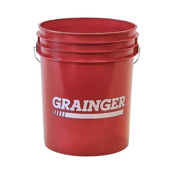 Manufacturer Varies StoragePail,12.375inOD,Red,14.75inH ROP2150R-M-GRAINGER
