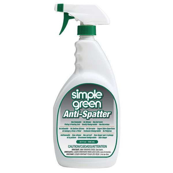 Simple Green Antispatter, 32 oz, Spray Bottle, Clear 1410001213452 Simple Green Antispatter, 32 oz, Spray Bottle, Clear 1410001213452
